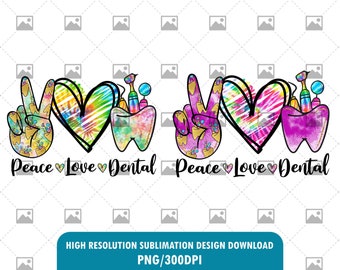 Download Peace Love Dental Etsy