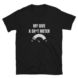 My Give a Sh*t Meter is Empty Shirt - Offensive Rude Shirt - Gift For Men - Empty Funny Sarcastic