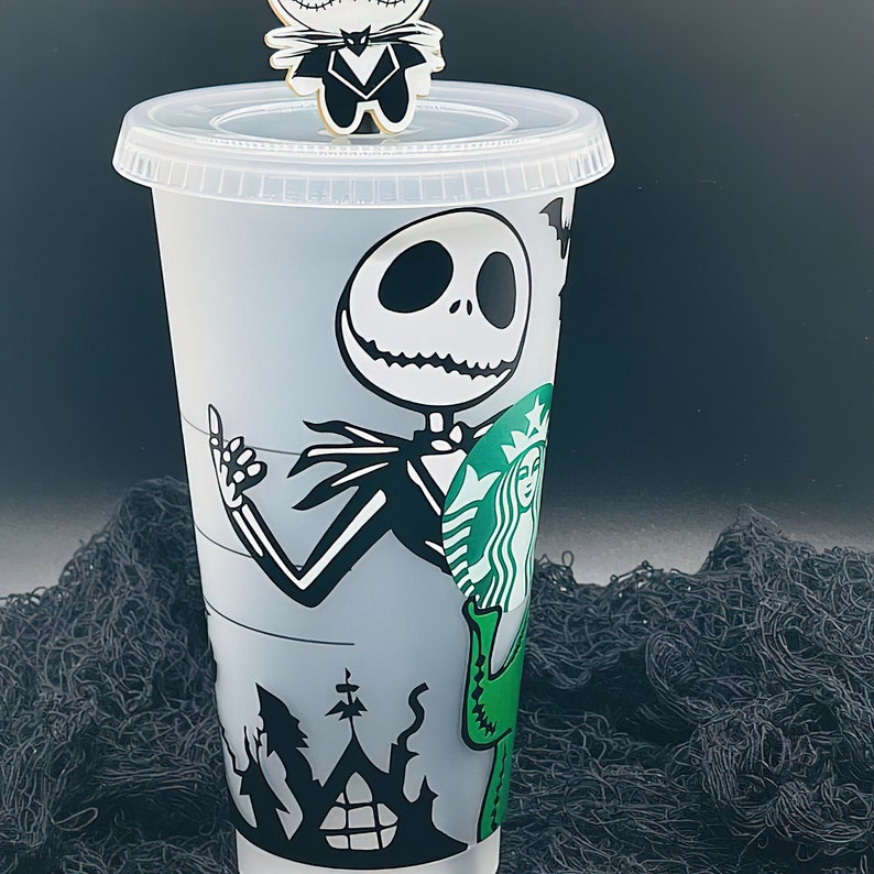 Jack and Oogie Boogie's Starbucks Cold Cup SVG Full Wrap - Etsy