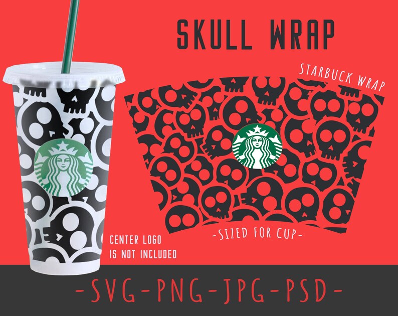 Download Halloween Skull Starbucks Cold Cup SVG Full Wrap for | Etsy