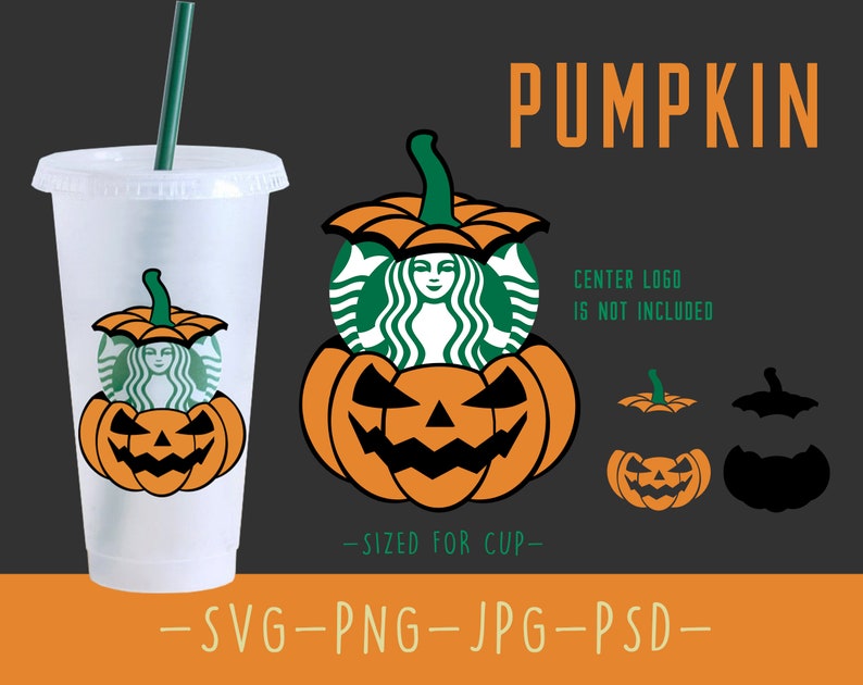 Download Pumpkin Halloween Starbucks SVG Full Wrap for Starbucks ...