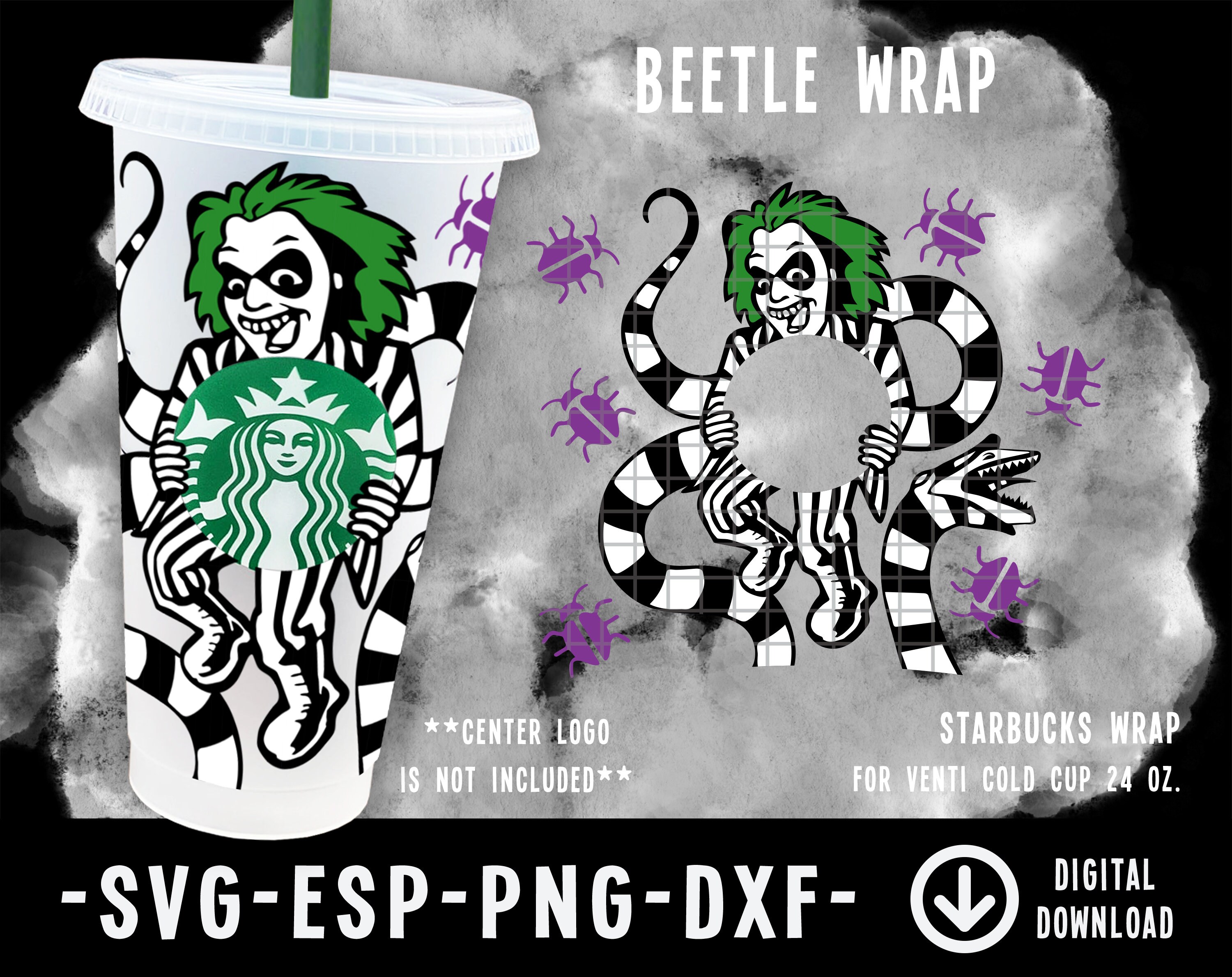 Beetlejuice Starbucks SVG