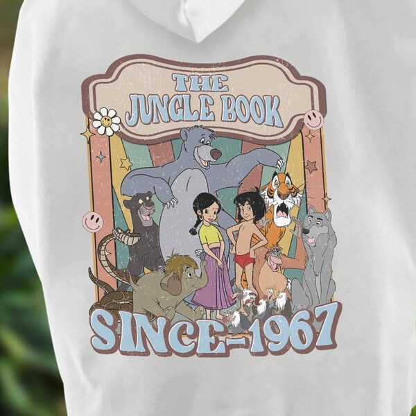 Vintage The Jungle Book PNG File | Jungle Book Instant Download | Mowgli Baloo | Magic Kingdom | Y2K | Animal Kingdom | Digital File