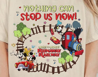 Mickey & Minnie’s Runaway Railway PNG File | Mickey Minnie Pluto Chuuby | Nothing Can Stop Us Now | Hollywood Studios | Mickey Toon Town