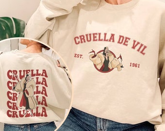 101 Dalmatians Cruella Shirt, Cruella De Vil 1961 Shirt, Cruella Villain Shirt, Villains Tshirt, Chillin Like A Villain, Disneyland Shirt