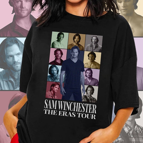 Sam Winchester Eras Tour Shirt, Sam Winchester Supernatural Vintage T Shirt, Supernatural Movie Shirt, Graphic Tees For Women Trendy