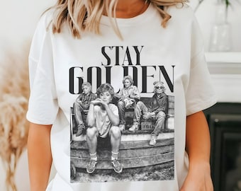Vintage Golden Girls Stay Golden Shirt, The Golden Girls Fan Shirt, Golden Girls Lover Gift, 80s TV Sitcom, Stay Golden Squad Tee