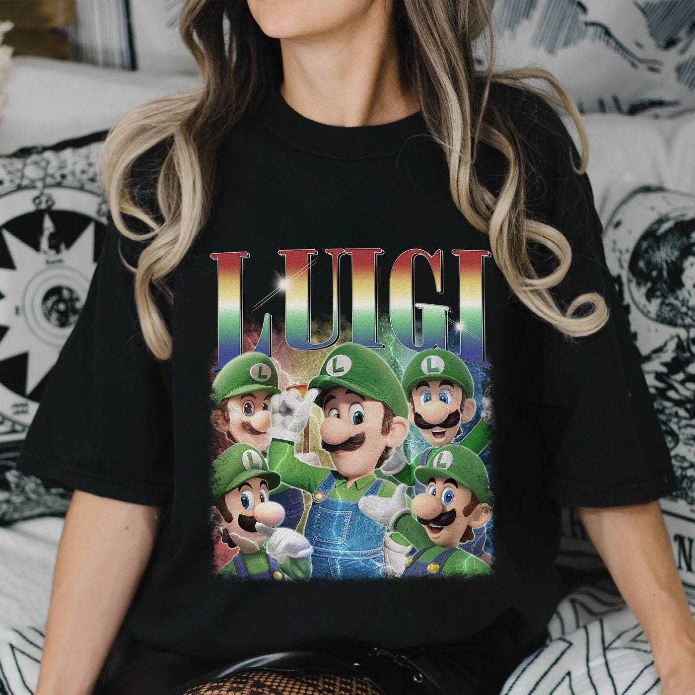 Super Mario Luigi T-shirt, Mario Luigi Vintage Shirt, Super