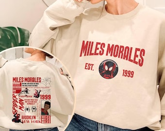 Spiderman Miles Morales Shirt, Spider-Man Across The Spider-Verse Shirt, Miles Morales Sweatshirt, Spiderman Birthday Shirt, Superhero Shirt