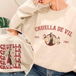 101 Dalmatians Cruella Shirt, Cruella De Vil 1961 Shirt, Cruella Villain Shirt, Villains Tshirt, Chillin Like A Villain, Disneyland Shirt
