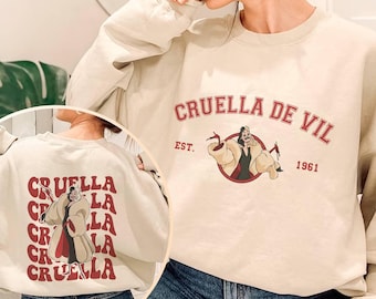 101 Dalmatians Cruella Shirt, Cruella De Vil 1961 Shirt, Cruella Villain Shirt, Villains Tshirt, Chillin Like A Villain, Disneyland Shirt