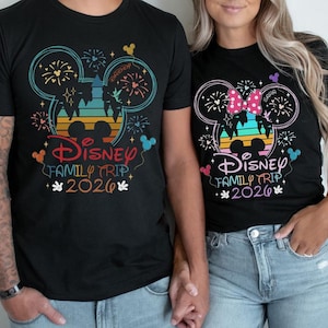 Disneyland 2026 Personalization Comfort Colors Shirts, Disneyworld 2026 Family Shirts, Disneyland Vacation 2026 Trip Shirts, Magical Castle image 4