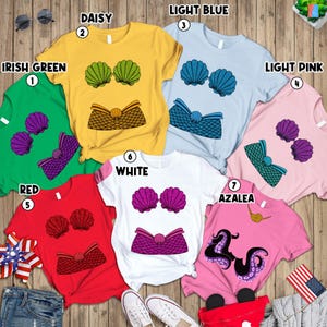 The Little Mermaid Halloween Costume Shirt, Ariel Princess Costume, Princess Ariel Shirt, Ursula Costume, Disneyland Halloween 2025 Shirt