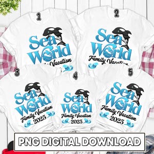 Sea World Family PNG File | Sea World 2025 Trip | Sea World Family Adventure | Seaworld Family Vacation | Orca Whale | Digital File