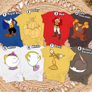 Beauty And The Beast Halloween Costume Shirt, Beast Castle Characters, Halloween Family Matching Trip, Disneyland Halloween, Magic Kingdom