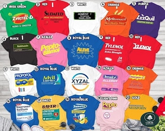 Pharmacy Halloween 2026 Costume Matching SShirt, Halloween Group Costume for Pharmacist, Medical Halloween Shirt, Nurse Halloween Costume