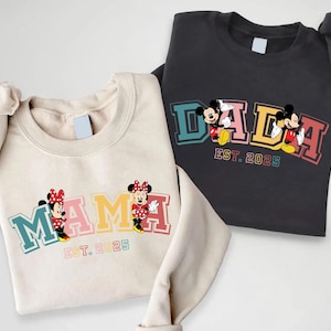 Dada Mama Mickey Minnie Mouse Shirt, Walt DisneyWorld Shirt, Wife and Husband Matching Shirt, Disneyland Mom and Dad Shirt, Mom Dad Gift