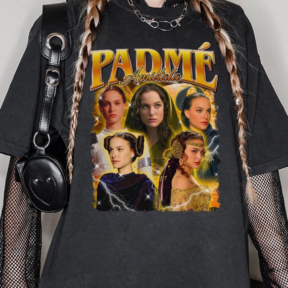 Padmé Amidala Bootleg Shirt, Anakin Skywalker Vintage 90