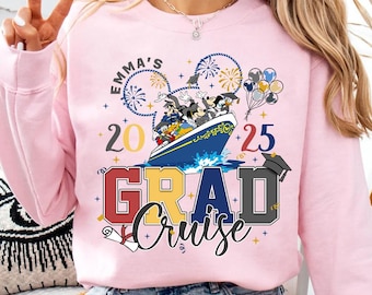 Personalized Disneyland Graduation Cruise 2025 Shirt, Disneyland Grad Trip Shirt, Gift for Graduate, Disneyland Cruise Family Matching Shirt