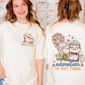 Personalized Pixar Up Adventure Is Out There Shirt, Up Movie Shirt, Carl And Ellie Shirt, Disneyland Shirt, Matching Couple Shirts
