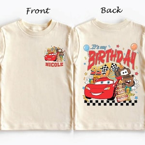 Lightning McQueen Birthday Shirt, It's My Birthday Shirt, Cars Birthday Boy Shirt, Disneyland Birthday Shirts, Pixar Car Birthday Gift