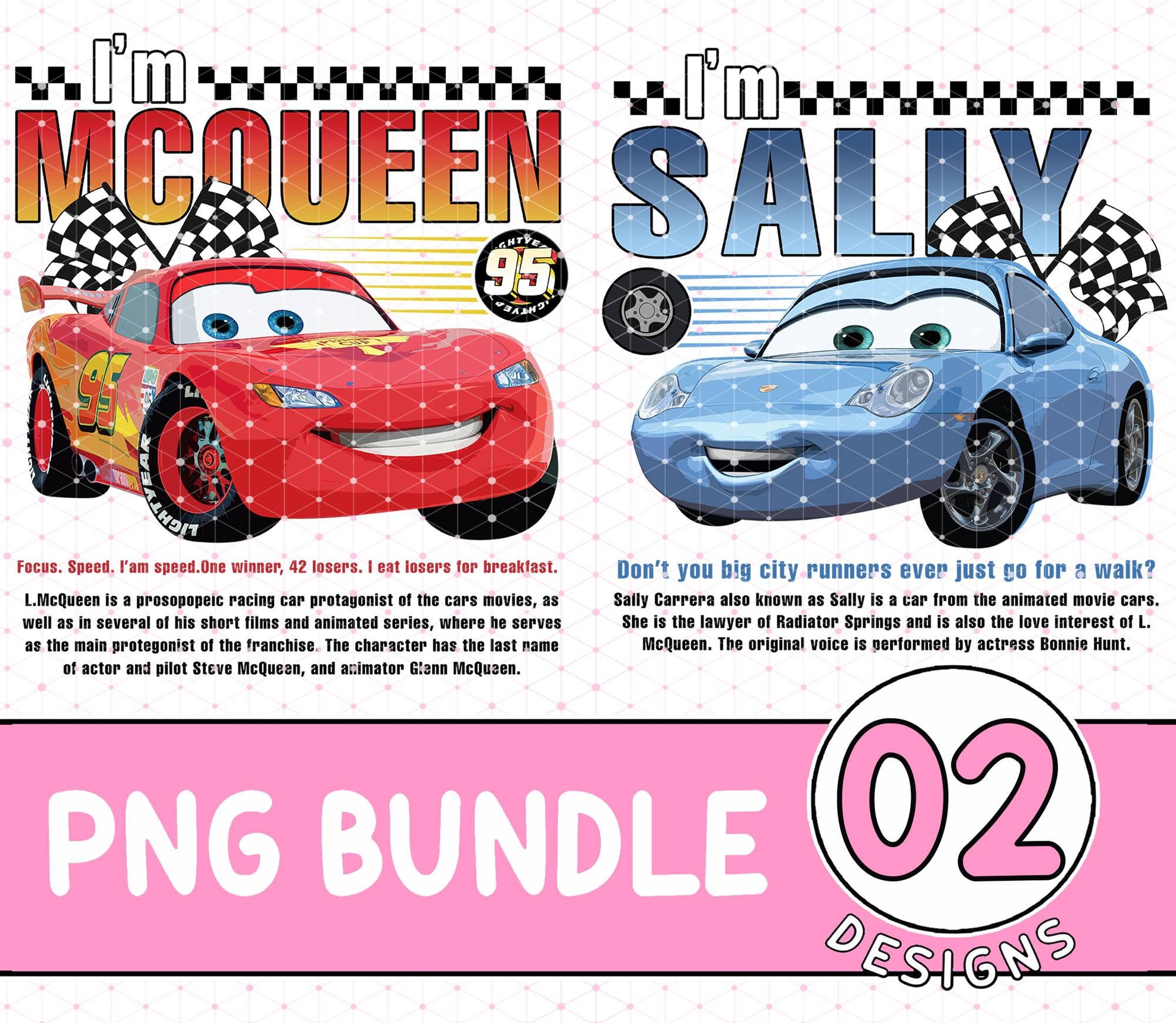 Disneyland Pixar Cars Matching Png, Lightning Mcqueen and Sally Couple Png, I'm Lightning Sally Cars Png, Cars Movie Png, Digital Download