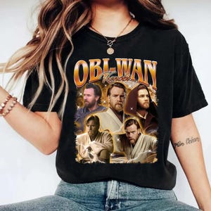 Obi-Wan Kenobi Bootleg Shirt, Anakin Skywalker Vintage 90&#39; Shirt, Anakin Skywalker Tee, Starwars Shirt, Graphic Tees For Women Trendy
