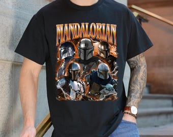 Madalorian Darth Vader Bootleg Shirt, Darth Vader Vintage 90&#39; Shirt, Starwars Characters Shirt, Graphic Tees For Women Trendy