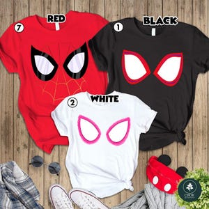 Disfraz de Spiderman de Spider-Man: Across the Spider-Verse, Camiseta de cosplay de Spider-Man para Halloween, Camiseta Spider-Man Punk, Disfraz de superhéroe, Camiseta de Miles Morales imagen 5
