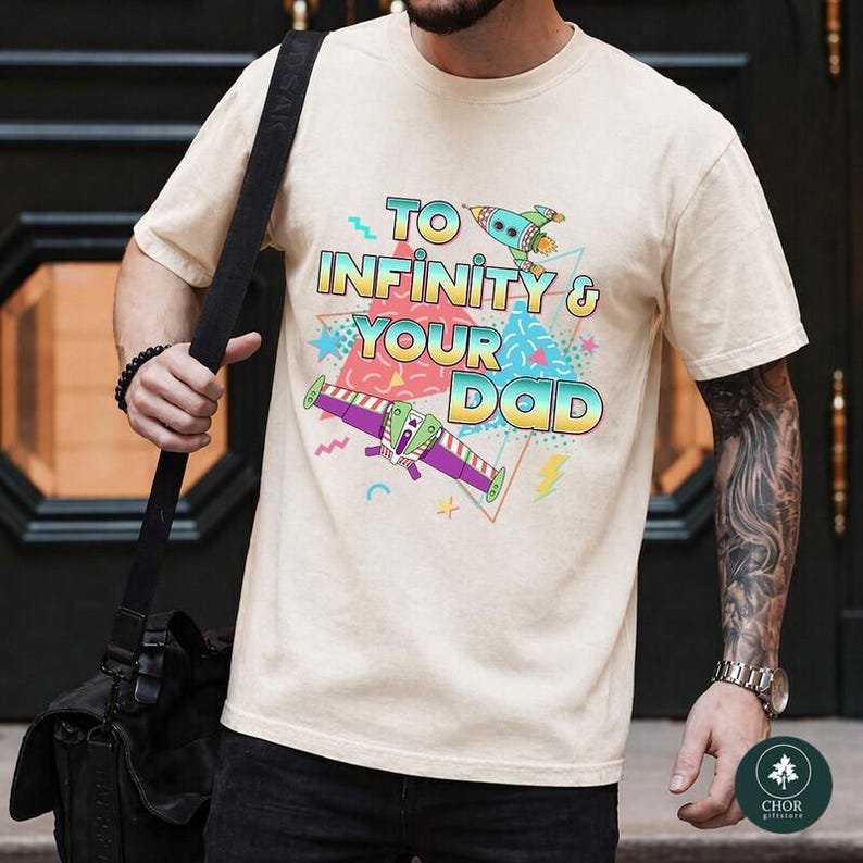 To Infinity and Your Dad Toy Story Father's Day Shirt, Buzz LightYear Dad Shirt, Dad And Dauchter Toy Story Shirt, Fathers Day Gift Shirts immagine 2