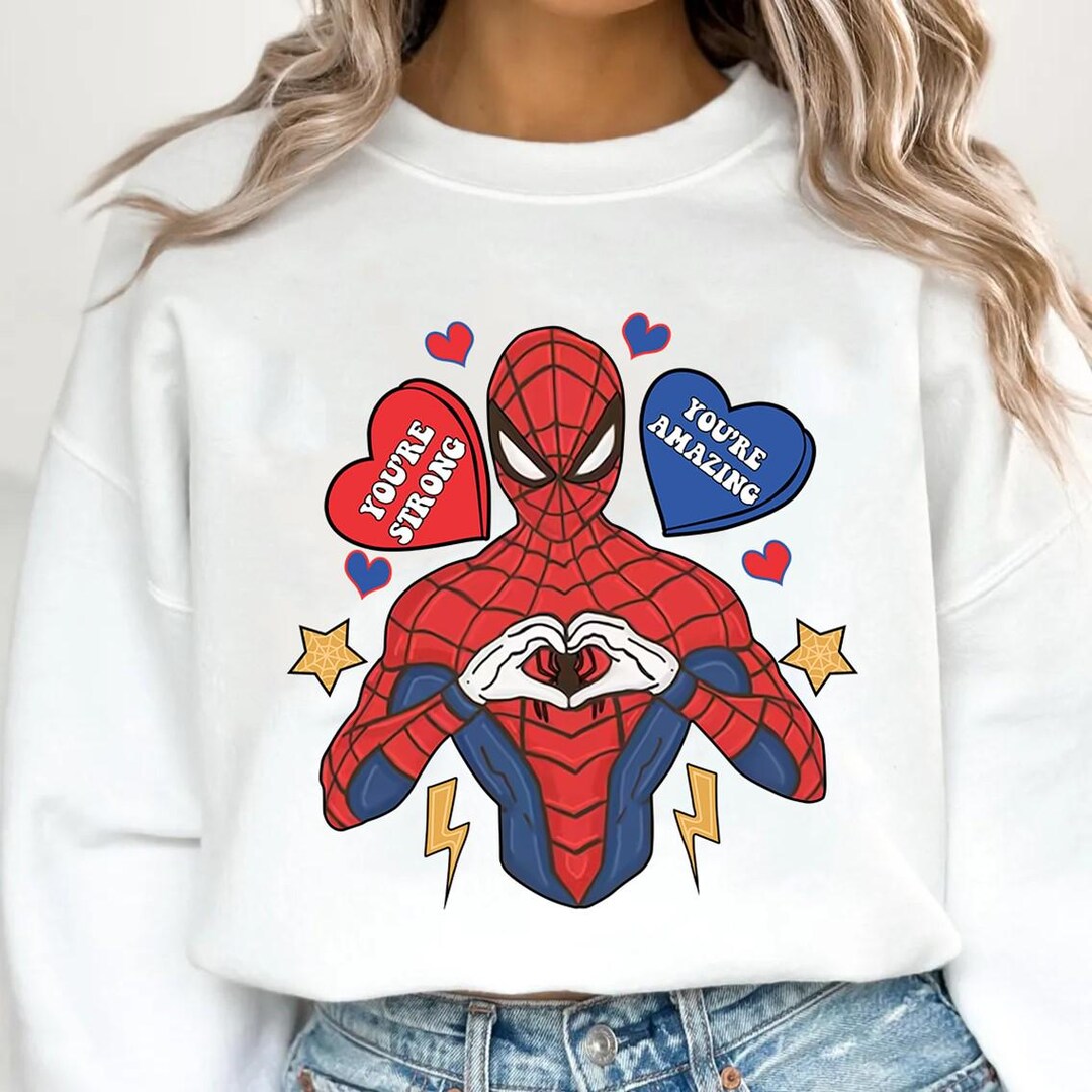 Spiderman Valentines Shirt, Amazing Spiderman Sweatshirt, Spidey ...