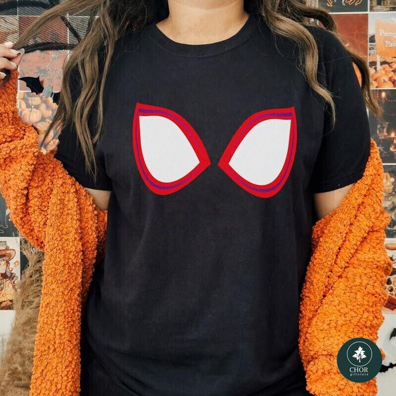 Disfraz de Spiderman de Spider-Man: Across the Spider-Verse, Camiseta de cosplay de Spider-Man para Halloween, Camiseta Spider-Man Punk, Disfraz de superhéroe, Camiseta de Miles Morales imagen 7