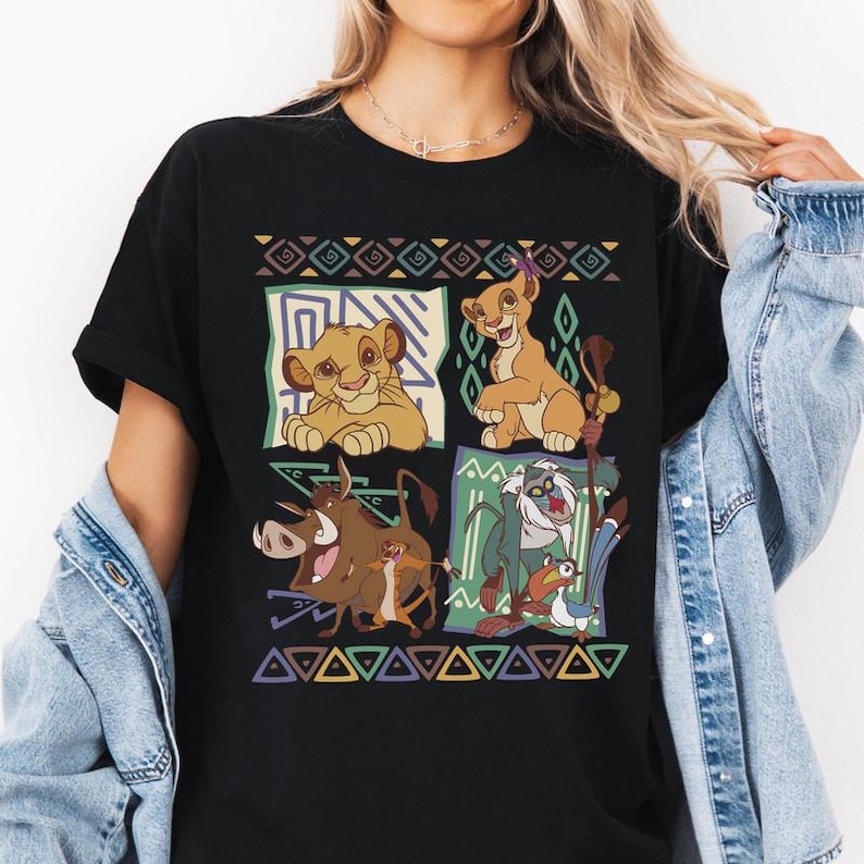 Comfort Colors Retro 90s Disneyland Lion King Simba And Timon Shirt, Vintage Lion King Shirt, Hakuna Matata Shirt, Disneyland Trip Shirt image 4