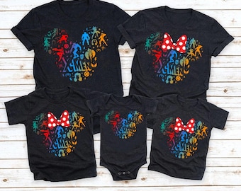 Mickey Minnie Avengers Matching Shirt, Avengers Superhero Shirt, Disneyland Couple, Matching Family Shirts, Superhero Squad Group Shirt