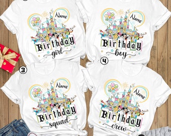 Custom Disneyland Birthday Shirt, Disneyland Birthday Girl, Disneyland Birthday Squad, Birthday Trip Shirt, Mickey Birthday Minnie Bday