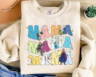 Disneyland Frozen Mama Shirt, Princess Mom Shirt, Frozen Mama Tee, Disneyworld Mother Day Shirt, Gift For Mom Tee, Disneyland Vacation Tee