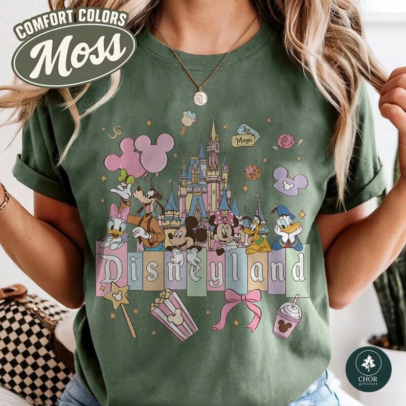 Comfort Colors Disneyland The Original Shirt, Mickey and Friends Disneyland Shirt, Shirt for Women, Disneyland Family Matching Tee image 6