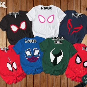 Disfraz de Spiderman de Spider-Man: Across the Spider-Verse, Camiseta de cosplay de Spider-Man para Halloween, Camiseta Spider-Man Punk, Disfraz de superhéroe, Camiseta de Miles Morales imagen 2
