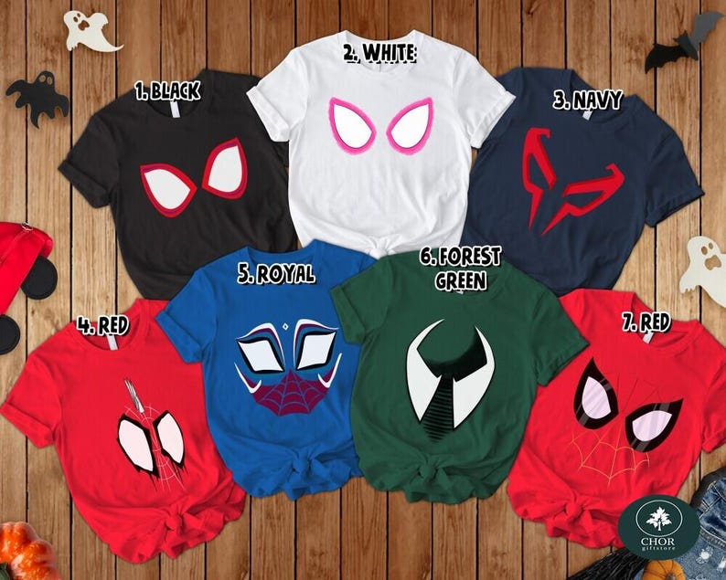 Disfraz de Spiderman de Spider-Man: Across the Spider-Verse, Camiseta de cosplay de Spider-Man para Halloween, Camiseta Spider-Man Punk, Disfraz de superhéroe, Camiseta de Miles Morales imagen 2