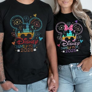 Personalized DisneyTrip Family Matching Shirts, Disneyland Vacation T-shirt, Family Matching Shirt, Magical Castle Shirt, Family Trip 2025