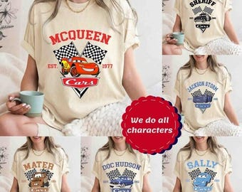 Disneyland Cars Shirt, Pixar Lightening McQueen Shirt, Cars Sally Shirt, Disneyland Family Trip 2026 Shirt, Disneyland Tee, Pixar Mater Tee