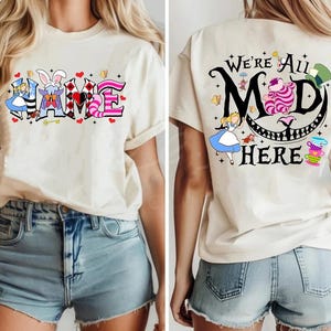 Alice In Wonderland Mad Tea Party Shirt - Magic Kingdom Graphic Tee Short Sleeve Top