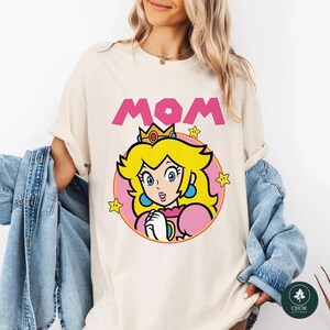 Personalized Super Mario Halloween Costume Shirts, Gaming Matching Family T-Shirt, Mario Game Custom T-Shirt, Custom Mario Characters Shirt image 5