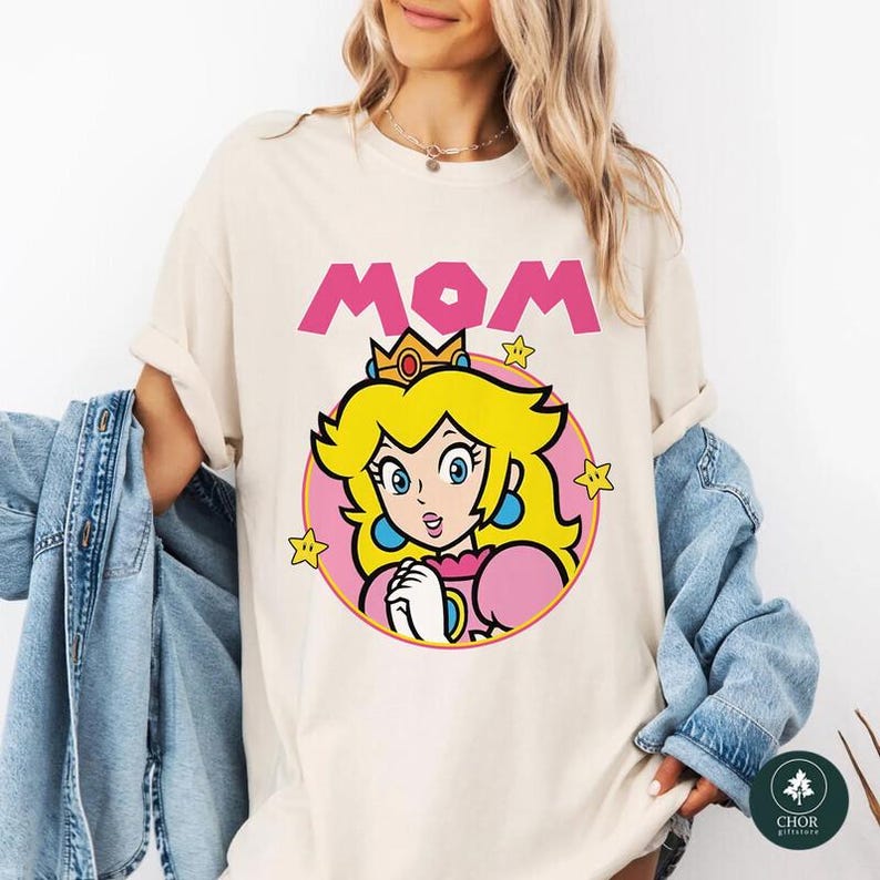 Personalized Super Mario Halloween Costume Shirts, Gaming Matching Family T-Shirt, Mario Game Custom T-Shirt, Custom Mario Characters Shirt image 5