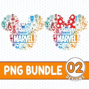 Mickey Avengers PNG, Avengers Superhero, Couple Shirts, Matching Family Shirts, Superhero Squad Symbol Group Matching, Digital File