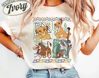 Retro 90s Disneyland Lion King Simba And Timon Comfort Colors Shirt, Vintage Lion King Shirt, Hakuna Matata Shirt, Disneyland Trip Shirt