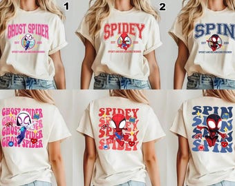 Spidey And His Amazing Friends Shirt, Ghost Spider Spin Matching Shirt, Family Matching Shirt, Spiderman Shirt, Avengers Superhero Shirt