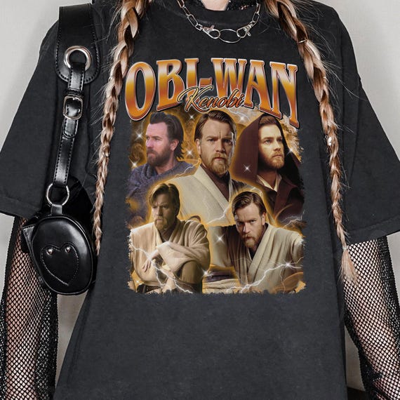 Obi-wan Kenobi Bootleg Shirt, Anakin Skywalker Vintage 90 