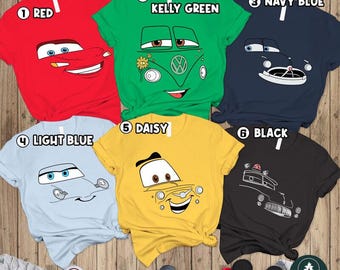 Disneyland Cars Halloween Costume Matching Shirts, Cars Group Shirt, Disneyland Vacation, Disneyworld Cars Shirt, Halloween Cars Pixar Shirt