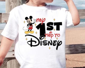 Mickey Mouse My First DisneyTrip Toddler Shirt, First DisneyTrip T-Shirt, Disneyworld Family Trip Matching Shirt, Minnie Mickey Shirt